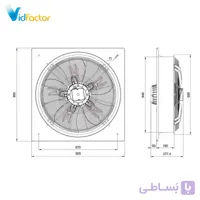 فن آکسیال تاسیساتی 63 سانت یورو ونت دمنده VIB-63R6T3