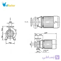 پمپ آب سانتریفیوژ چدنی ابارا 150X125 FSD4HA 11