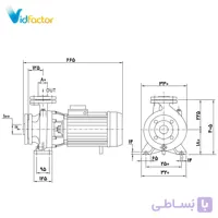 پمپ آب سانتریفیوژ فلنج دار پنتاکس CM 80-160D