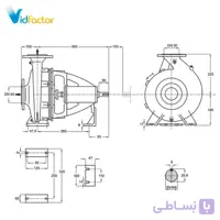 پمپ آب پمپیران گریز از مرکز چدنی 200-50