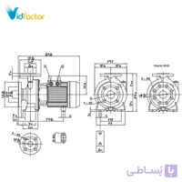 پمپ آب چدنی پروانه استیل ابارا 3D 50-125/2.2 T