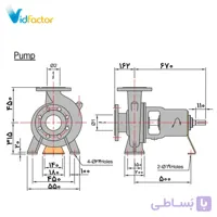 پمپ آب سانتریفیوژ چدنی ابارا 200X150FS2LA