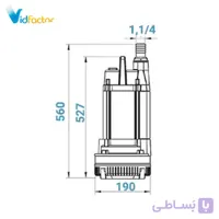 پمپ کف کش توان تک مدل TPT 18.4  210