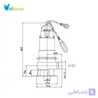پمپ لجن کش ابارا تمام استیل DW 100 MA