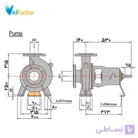 پمپ آب سانتریفیوژ چدنی ابارا 150X100FS2KA