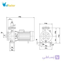 پمپ آب سانتریفیوژ فلنج دار پنتاکس CM 32-250B