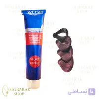 رنگ مو ماهگونی بنفش وت ست سری Violet-Mahogany حجم ۱۲۵ میلی‌لیتر (WetSet)