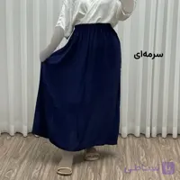 دامن نخی طبقهای ساده فری سایز زنانه تا سایز 50 تنخور شیک و راحت مناسب چهارفصل