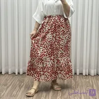 دامن پفکی نخی زنانه فری سایز تا 48 تن خور شیک و راحت چهارفصل بدون آبرفت و رنگ رفتگی
