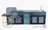 باربیکیو آیلند مدل استیل و مشکی ۲۳۰ سانتی‌متری src 230