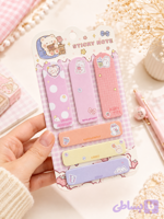 استیک نوت فانتزی و کیوت Bear & Rabbit | یادداشت چسب‌دار رنگی