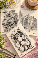 دفتر کرافت _ اسکچ بوک