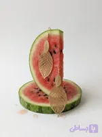 گوشواره طرح برگ - مجموعه دیبا