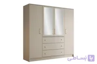 کمد پازلی ترکیبی کشودار با درب آیینه – آریو کابین