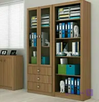 کمد و کتابخانه درب‌دار و درب شیشه‌ای MDF | سفارش مستقیم از تولیدی آریو کابین