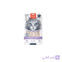 بستنی درمانی گربه ونپی یورینری مراقبت از کلیه و مجاری ادرار 5عددی اورجینال| طعم اردک و مرغ