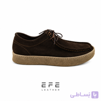 کفش چرم اشبالت مدل هرمس قهوه ای