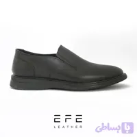کفش طبی و راحتی چرم طبیعی مشکی مدل پادرا