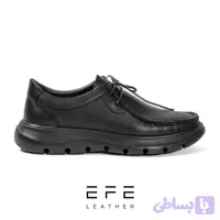 کفش طبی و راحتی چرم طبیعی مشکی مدل پارسا