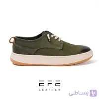 کفش چرم هورس سبز مدل آرسو