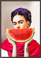 تابلو دکوراتیو فریدا کالو با برش هندوانه – Watermelon Frida