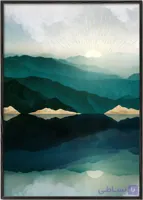 تابلو دکوراتیو انعکاس کوه‌ها در لبه آب – Waters Edge Reflection