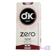 کاندوم بدون لاتکس برند اوکی - okey مدل Zero Tenn سایز M بسته 8 عددی