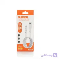 کابل تبدیل USB به Micro-USB سوپر کابل مدل YS-C07 طول 1 متر