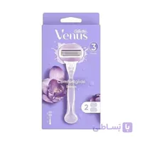 خودتراش زنانه ژیلت ونوس کامفورت گلاید بریز (Gillette Venus Comfort Glide Breeze) – دسته + ۲ تیغ یدک