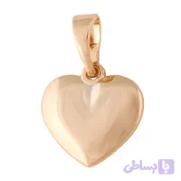 پلاک زنانه ژوپینگ قلب آینه ای