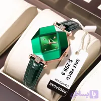 ساعت اورجینال زنانه پوداگار بند چرمی