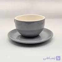 ست فنجان و نعلبکی طوسی