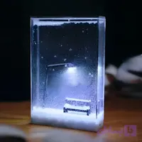 چراغ خواب برفی نیمکت دار بزرگ