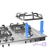 اجاق گاز صفحه‌ای پنج شعله آلتون مدل S526