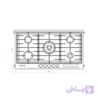 اجاق گاز صفحه ای کن مدل RIGEL