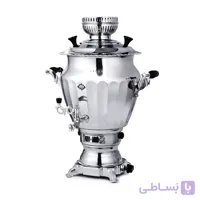 سماور گازی اتوماتیک عالی نسب مدل گنجینه سیمین 6 لیتری | ارتفاع 47 سانتی‌متر