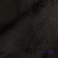 پارچه لینن ژاکارد رنگ مشکی کد 2839