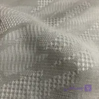 پارچه لینن ژاکارد رنگ کرم کد 2841