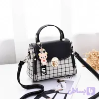 کیف زنانه وارداتی چارخونه مشکی کد28 | فروشگاه کیف بست