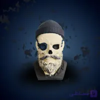 فیگور مرد سایبرپانک چاپ سه‌بعدی – رنگ‌آمیزی آکریلیک