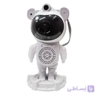 چراغ خواب و پروژکتور مدل فضانورد شفق قطبی و ماه و ستاره، اسپیکر دار