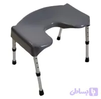 توالت آسان‌نشین جلو باز پایه مدرج طوسی