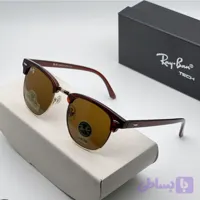 عینک آفتابی ( Ray-Ban ) ری بن کلاب مستر زنانه و مردانه مدل RB3016 رنگ لنز و فریم قهوه ای