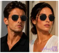 عینک آفتابی ( Ray-Ban ) ری بن زنانه و مردانه شش ضلعی مدل RB3556 رنگ لنز مشکی