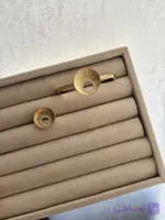 ست دستبند بنگل طرح طلا