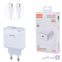 شارژر 45 وات الدینیو مدل Q1415 بهمراه کابل دو سرتایپ سی