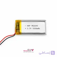 باتری لیتیوم پلیمر 3.7v ظرفیت 1500mA ابعاد 952240