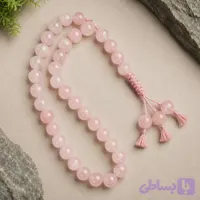 تسبیح سنگی رز کوارتز