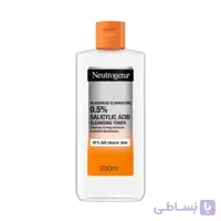 تونر ضد جوش و ضد جوش سرسیاه نوتروژینا حاوی 0.5٪ سالیسیلیک