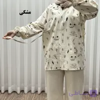 مانتو جلوبسته لینن فری سایز تا 50 کد 1819 زنانه چهارفصل تنخور راحت